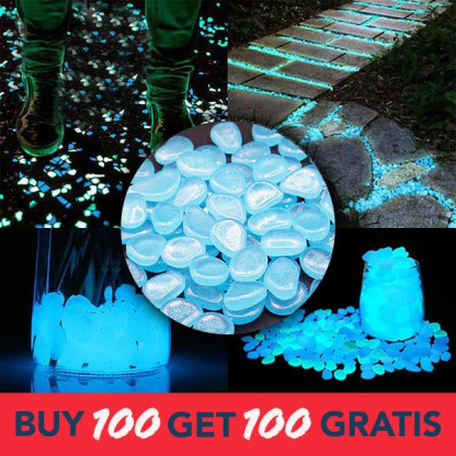 Pietre decorative luminate LUMINY 100 buc. + 100 buc. GRATIS