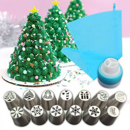 Set decorare desert de Crăciun (15 buc)