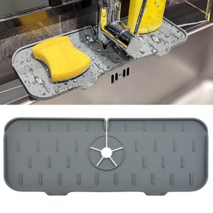 2 în 1 Raft Silicon pentru protejarea chiuvetei