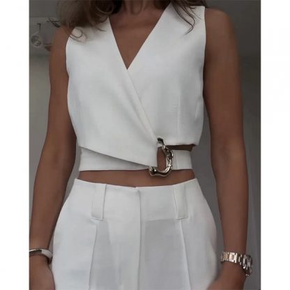 Top alb elegant