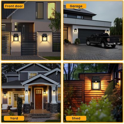 Lumină de perete solară GlowBright 1 + 1 GRATIS