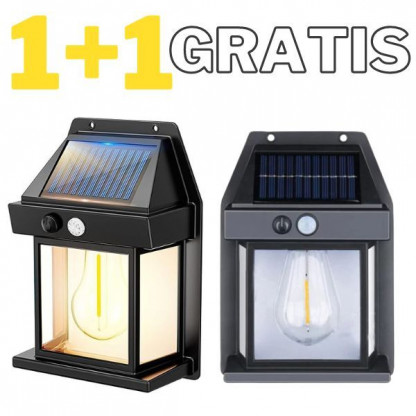 Lumină de perete solară GlowBright 1 + 1 GRATIS