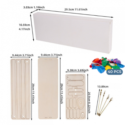 Joc de duel cu marionete din lemn + 40 de baloane GRATUIT