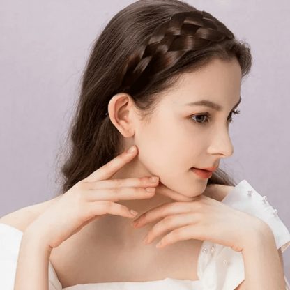 Elastic Cordea cu Păr Împletit 1+1 GRATIS