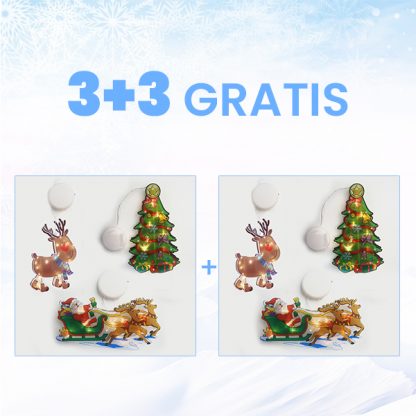 Ornamente Crăciun cu LED (3 BUC în set) 3+3 GRATIS