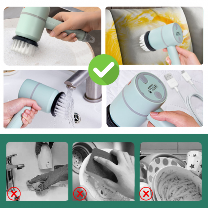 Set de perii electrice de curățare (4 perii în set) 1+1 GRATIS