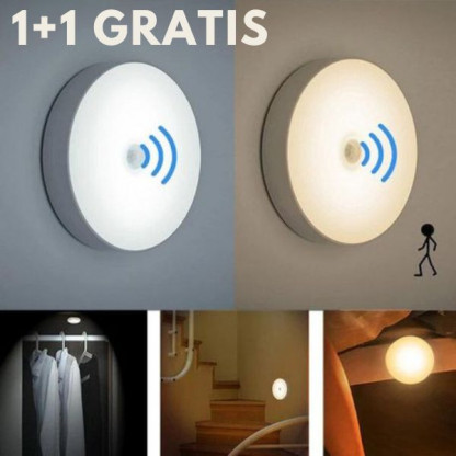 Lumină LED Senzor Mișcare 1+1 GRATIS