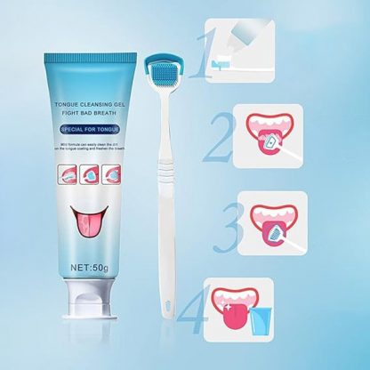 2x Set de curățare a limbii TongueCare