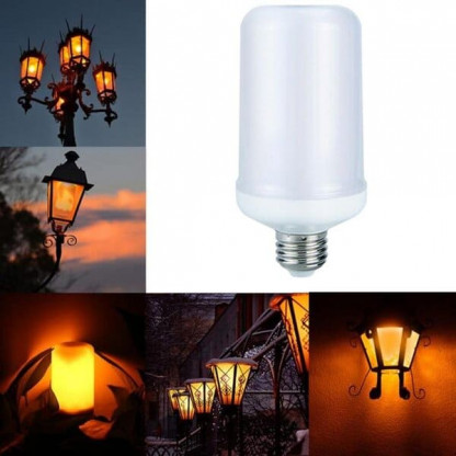 Bec cu Lumină LED Efect Flacări