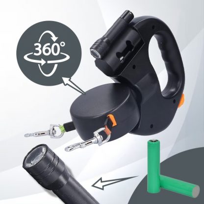 Lesă dublă pentru câini - FlexiPaws