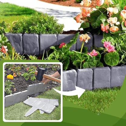 10x Bordură de grădină cu aspect de piatră – StoneEdge